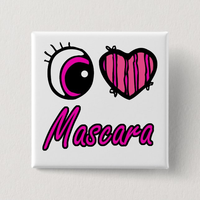 Emo Öga Heart I Kärlek Mascara Knapp (Framsida)