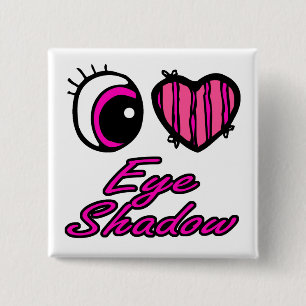 Emo Öga Heart I Kärlek Öga Shadow Knapp
