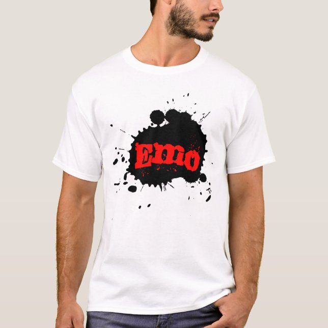 Emo Paint Splatter T-shirt (Framsida)