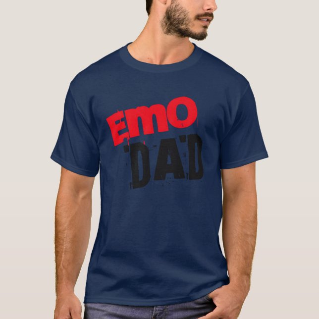 Emo Pappaband för pappa rolig T Shirt (Framsida)