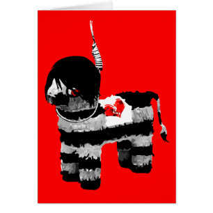 emo pinata hälsningskort