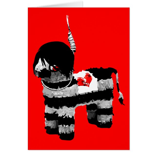 emo pinata hälsningskort (Framsidan)