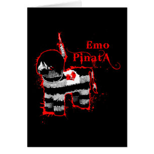 emo pinata hälsningskort