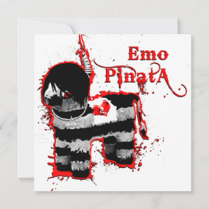 emo pinata inbjudningar
