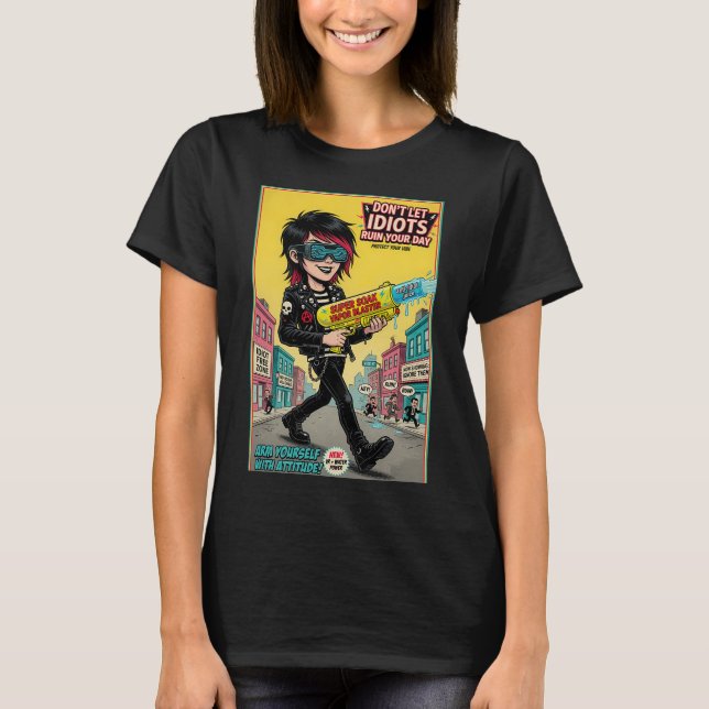 Emo Punk Retro T Shirt (Framsida)