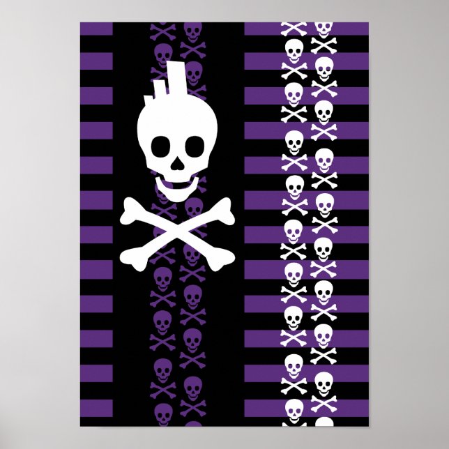 Emo Punk Skull Poster (Framsidan)