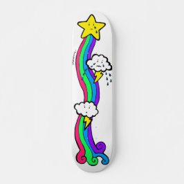 Emo Rainbow Custom Skateboard Bräda 21,5 Cm