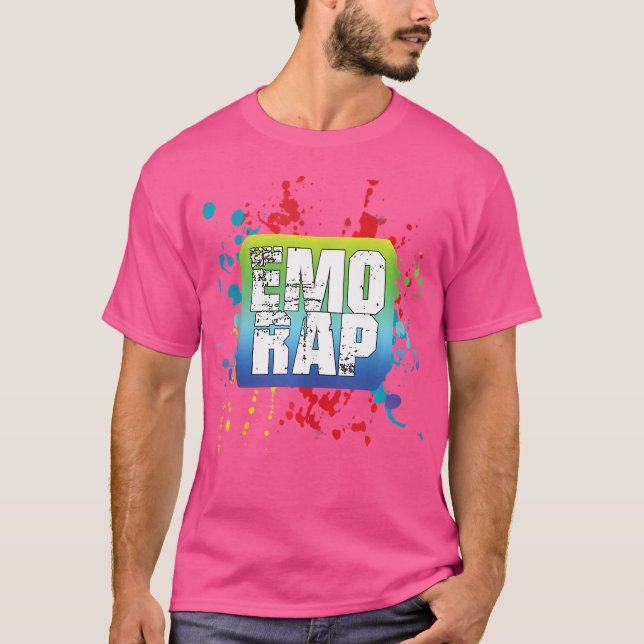 Emo Rap och Emo Hip hop Splatter Rapper T Shirt (Framsida)
