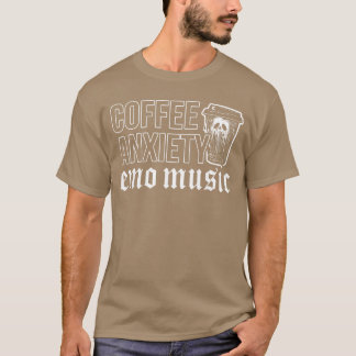 Emo Rock Coffee Aniety Emo Music y2k 2000s Emo Ska T Shirt