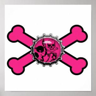 emo rosa rosa korsben poster