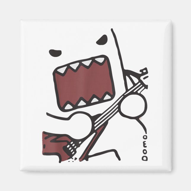 Emo Scence Guitar Domo Y2k Japanese  Magnet (Framsidan)