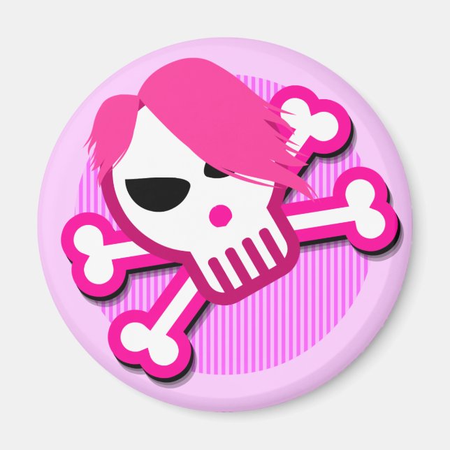 Emo skalle på magnet (Framsidan)