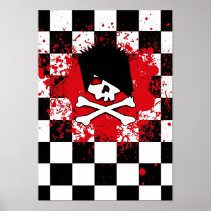 Emo Skull Poster