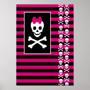 Emo Skull Princess Poster