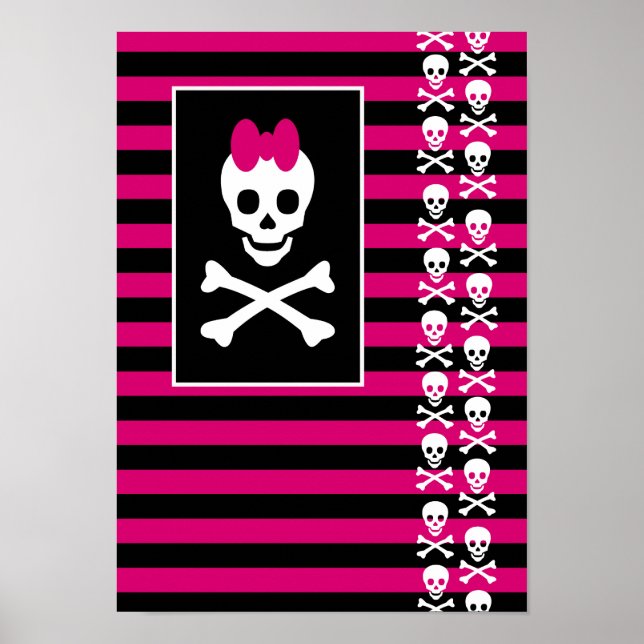 Emo Skull Princess Poster (Framsidan)