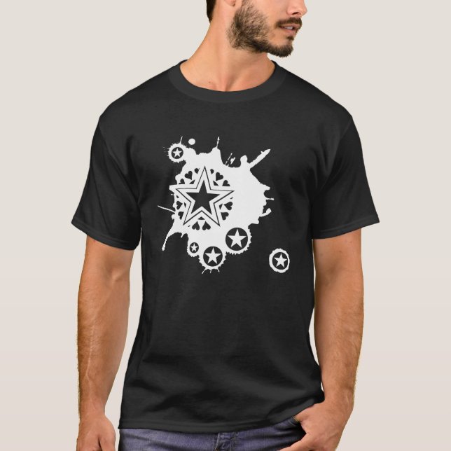 Emo Star Explosion T Shirt (Framsida)