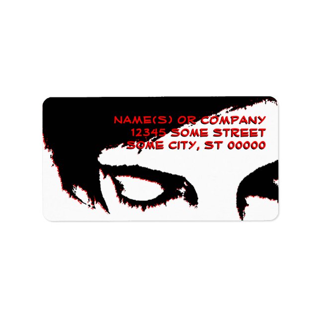 emo stil adressetikett (Framsidan)