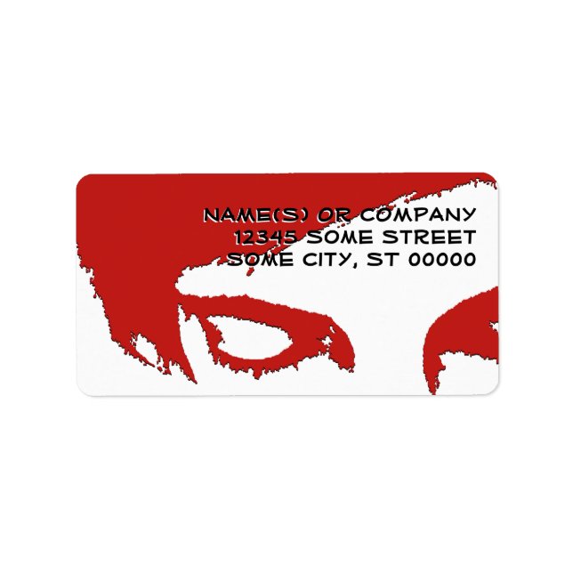 emo stil adressetikett (Framsidan)