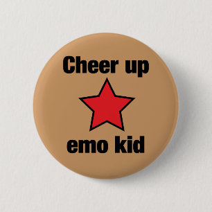Emo stjärna knapp