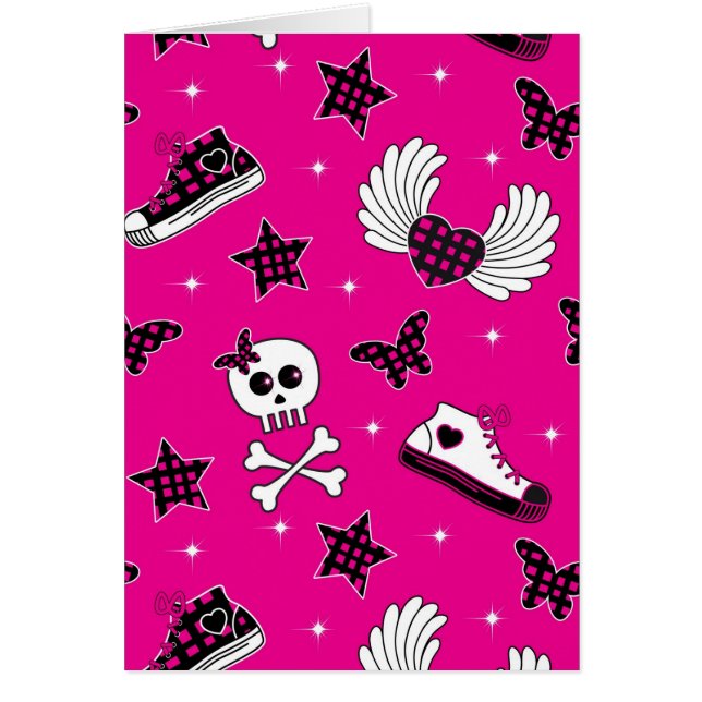 Emo symboler hälsningskort (Framsidan)