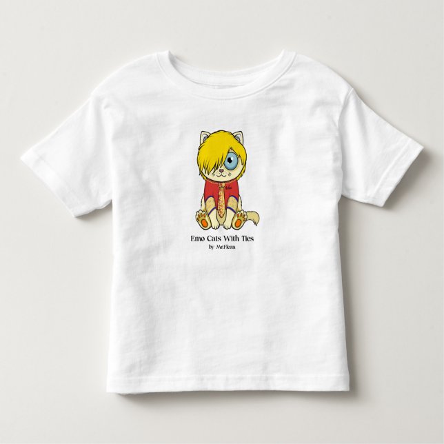 Emo the Cats with Ties T Shirt (Framsida)