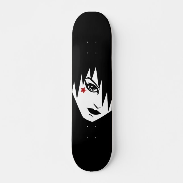 Emo Tjej Skateboard Bräda 20,5 Cm (Framsida)