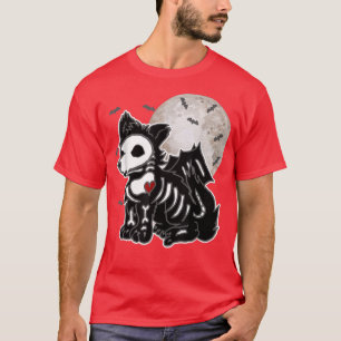Emo Varg Skeleton Full Moon Anime Goth Aesthetic H T Shirt