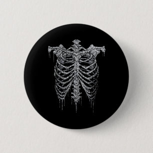 Emo Y2k Grunge Aesthetic Rib Cage Gothic Halloween Knapp