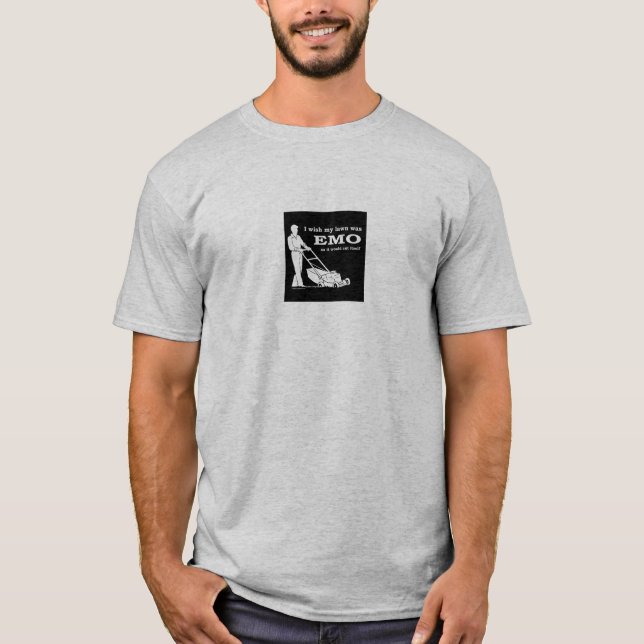 emogräsmattaman tee shirt (Framsida)
