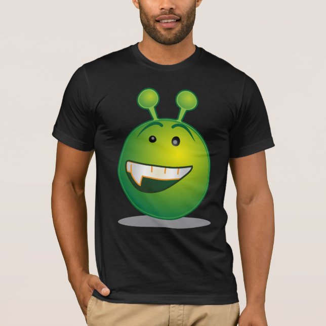 EMOJI ALIEN FUNNY TRENDIG T-shirt (Framsida)