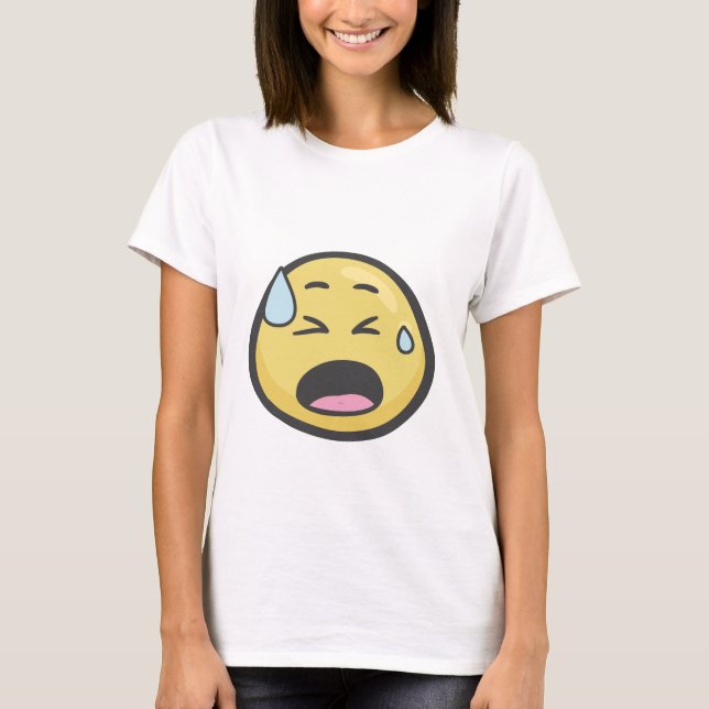 Emoji: Ansikte med kallsvett Tröja (Framsida)