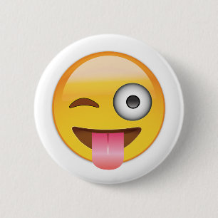 Emoji - ansikte med tungan knapp