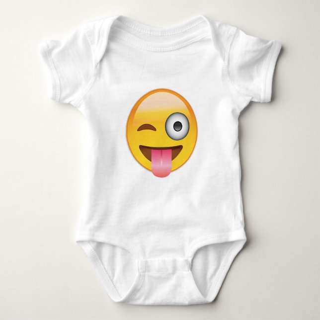 Emoji - ansikte med tungan t shirt (Framsida)