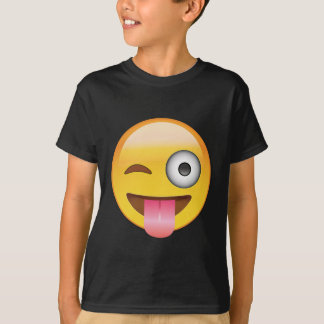 Emoji - ansikte med tungan tee
