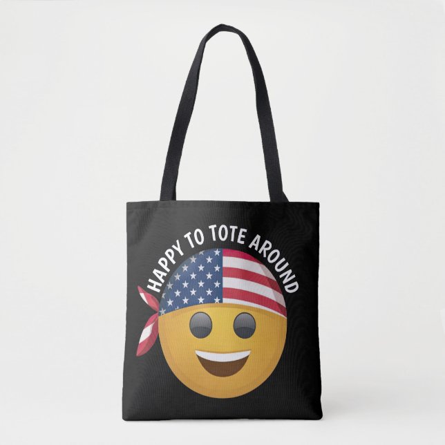 Emoji Ansikte Tygkasse (Framsida)