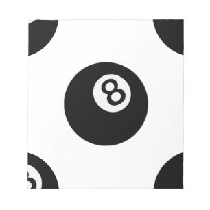 emoji åtta boll anteckningsblock