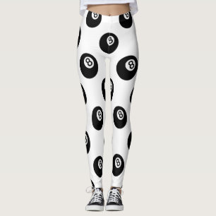 emoji åtta boll-balkar leggings