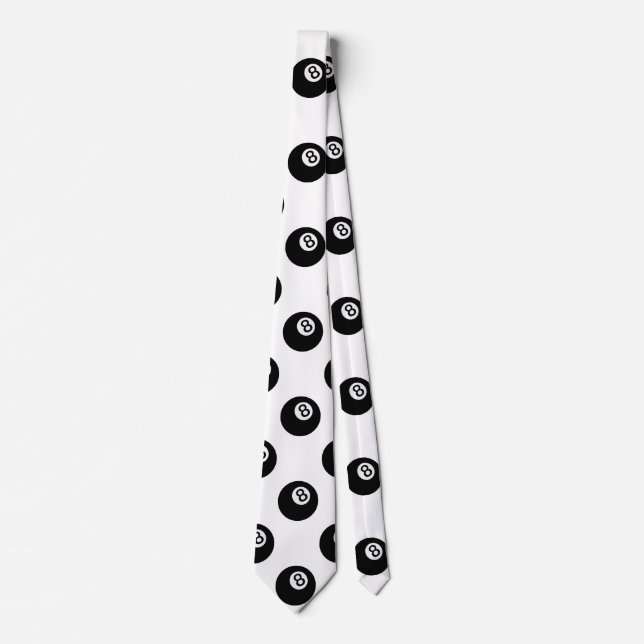 emoji åtta boll herrkläder manar necktie-halsband slips (Framsida)