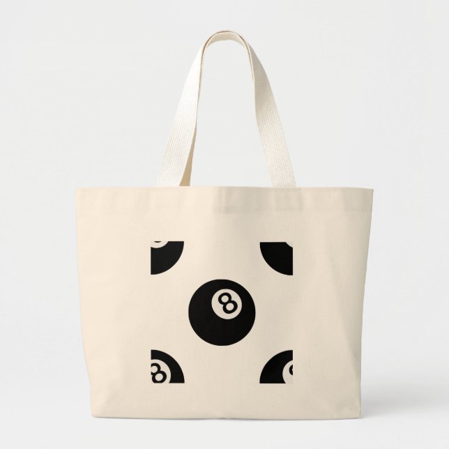 emoji åtta boll jumbo tygkasse (Framsidan)