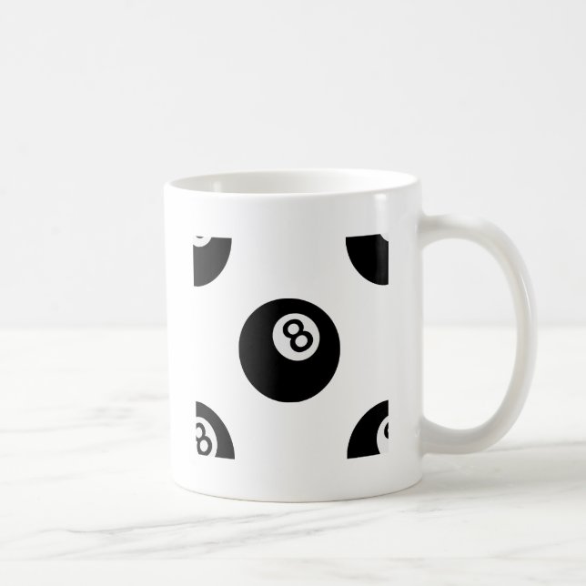 emoji åtta boll kaffemugg (Höger)