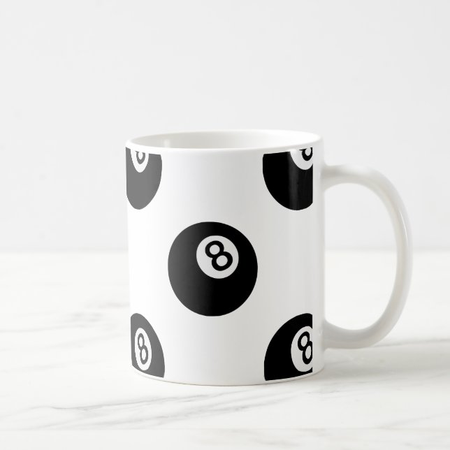 emoji åtta boll kaffemugg (Höger)