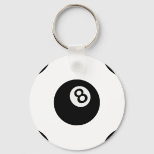 emoji åtta boll nyckelring