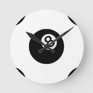 emoji åtta boll rund klocka