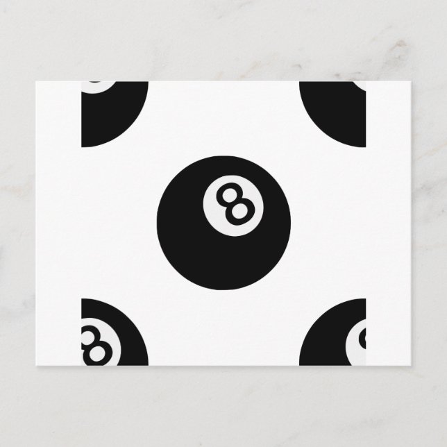 emoji åtta boll vykort (Framsida)