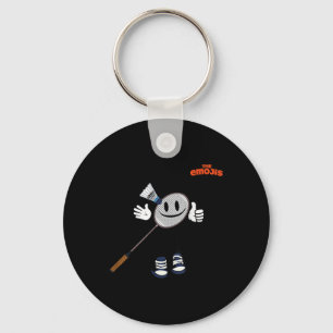 Emoji Badminton Sport Tummen Upp Nyckelring