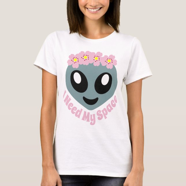 Emoji behöver jag mitt utrymme tee (Framsida)
