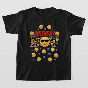 Emoji Birthday Boy lele ansikte T Shirt