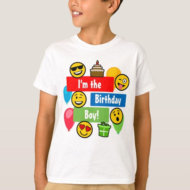 Emoji Birthday Boy Tröja (Framsida)