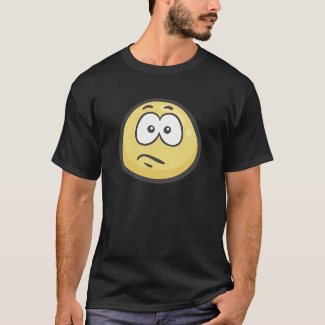 Emoji: Blandat Ansikte Tee Shirt (Framsida)