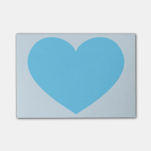 Emoji blåtthjärta Posta-honom Post-it Block